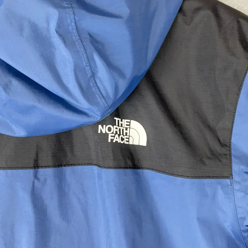 The North Face Antora DryVent Rain Jacket Hooded Blue Black Mens XL Waterproof